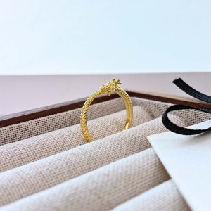 크리 에이 티브 디자인 금도금 힙합 보석 반지 중국 스타일 남자 여자를 위한 조정 가능한 용 모양 황동 반지 - Product Image 5