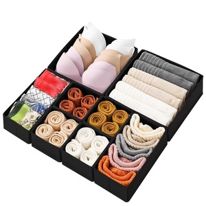 Clothing Organizer Foldable Drawer Style Large Capacity Divided Compartments For <b>Wardrobe</b> Underwear Pants Storage Box - Product Image 4