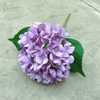 Meilleure vente fleurs d'hortensia Real Touch fleurs d'hortensia à tige unique fleurs d'hortensia Wet Touch pour mariage et décoration intérieure