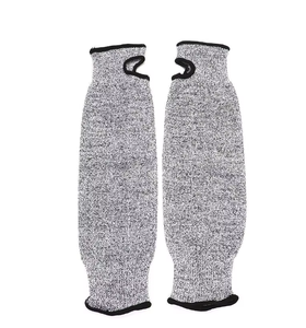 Guantes protectores de brazo y muñeca de fibra de vidrio de alta calidad, nivel 5, anticorte, con mangas de extensión de 18 pulgadas de longitud y orificio para el pulgar - Product Image 5