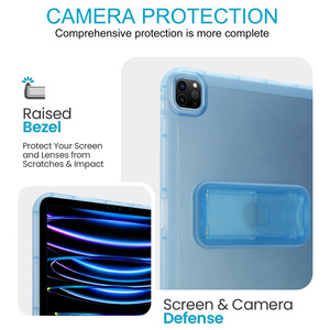New Clear Foldable <b>Stand</b> <b>Tablet</b> Case for iPad Air 7 8 9 Gen 6 10. 9 A16 11 Pro Inch Transparent Holder matte Bracket Soft cover - Product Image 3