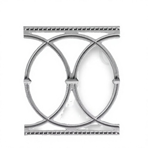 Traditional Cast Iron Balcony <b>Railings</b> <b>Wall</b>-Mounted Rust Resistant Decorative Metal Fence for Outdoor Use - Product Image 3