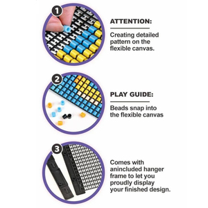 Plus de 2000 <span class=keywords><strong>perles</strong></span> créatives <span class=keywords><strong>pour</strong></span> puzzles en grille, <span class=keywords><strong>perles</strong></span> à fusionner sans repassage, kit de <span class=keywords><strong>loisirs</strong></span> <span class=keywords><strong>créatifs</strong></span> en toile, jouet éducatif DIY <span class=keywords><strong>pour</strong></span> enfants, développement de la motricité fine - Product Image 3