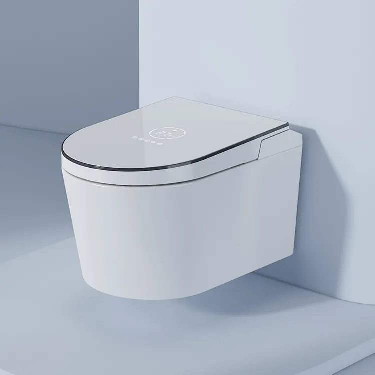 Cao cấp tường khách sạn treo rửa gắn 2023 thông minh tự làm sạch wc tường thông minh treo nhà vệ sinh với ánh sáng UV kiểm soát mùi