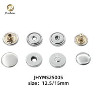 Broches Magnéticos de Cobre de 12.5mm y 15mm con Orificios, 4 Piezas, para Chaquetas y Bolsos