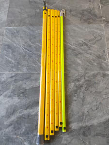 Buon isolamento ad alta tensione isolante in fibra di vetro FRP GRP triangolare telescopico altezza di misura Stick - Product Image 6