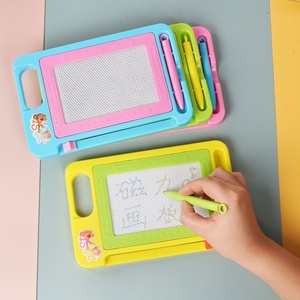 <span class=keywords><strong>Pizarra</strong></span> Magnética de Plástico Creativa para Niños, <span class=keywords><strong>Pizarra</strong></span> Pequeña, Premio para Estudiantes, Tablero para Dibujar, Juguete de Práctica de Escritura para Niños de 4 a 6 Años - Product Image 2