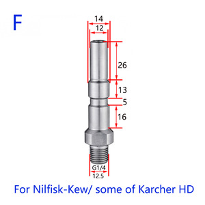 PA mousse connecteur voiture rondelle Extension baguette raccords nettoyeur haute pression neige mousse <span class=keywords><strong>Lance</strong></span> adaptateur 1/4 prise rapide pour Lavor <span class=keywords><strong>Nilfisk</strong></span> - Product Image 6