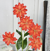 Künstliche Lilienblume Seiden-Blumenarrangement Realistische Handgefertigte Stielblumen für Hochzeit Heim-Dekoration