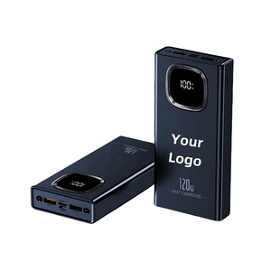 Custom Logo 120W 10000mAh 20000mAh Portable Power Bank with Quick Charging Super Charger for Mobile Phones for Outdoor Use