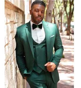 Klassieke Groene Herenpakken Regular Fit 3 Stuks Formele Bruiloft Op Maat Gemaakte Bruidegom <span class=keywords><strong>Prom</strong></span> Dress Kostuum Homme Terno Masculino Blazer Sets - Product Image 3