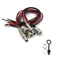 Câble de connexion DC métallique mâle + femelle 12V 5.5x2.1mm 5.5*2.5mm, prise jack et cordon d'alimentation DC en métal