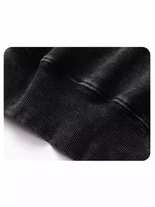 Sudadera con capucha de lavado ácido con manga de hombro caído de 300g Sudadera con capucha de gran tamaño con estampado Dtg personalizado de algodón en blanco - Product Image 2