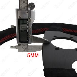 Volante Deportivo de Piel Sintética de 14 Pulgadas (340 mm), Universal, Estilo JDM, para Tuning, Drift, Carreras, con Costuras Rojas y Azules, Diseño Plano, Simulado para Rally - Product Image 6