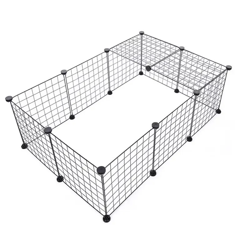 Amazon Hot Sale DIY Dog Playpen Pet Iron Net Fence for Cat Small Animal Playing Indoor