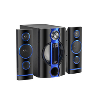 Système de son home cinéma 2.1 avec haut-parleurs de grande puissance, lecture AUX/FM/BT/USB SD TF/télécommande/affichage spectrale – Prix usine
