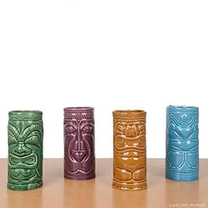 Ceramic Hawaiian Luau Party Mug Tiki Drinks