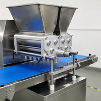 Machine à extruder les biscuits à double et simple couleur, contrôlée par PLC tactile, équipement de boulangerie pour la transformation des biscuits