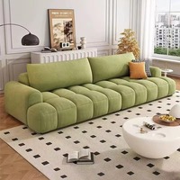Canapé-lit sectionnel de luxe en tissu chenille courbé importé, de haute qualité, grand format, idéal pour salon, chambre ou hôtel