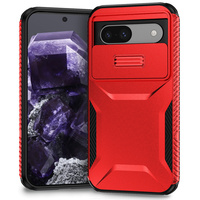 Conception d'armure pour Google Pixel 7/7A/7 Pro/8/8A/8 Pro/9/9 Pro étui de protection de fenêtre à lentille coulissante TPU + PC couverture arrière antichoc