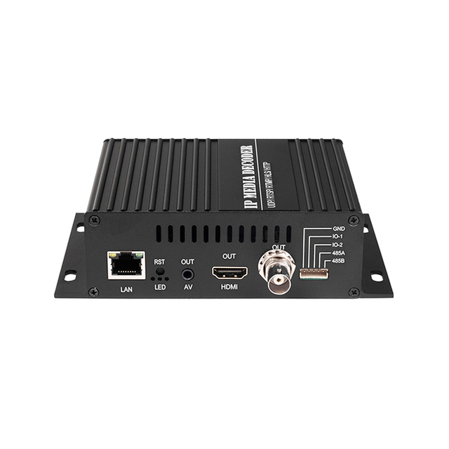 H9120D H.265 H.264 HEVC UHD 4K SRT RTSP RTMP HTTP Ip to HDMI BNC Stereo Audio HD IPTV Video Decoder