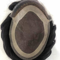 LONGFOR Boutique en ligne : Toupet pour hommes en cheveux naturels, avec base mono, dentelle suisse, ligne de cheveux en dentelle Ver et traitement de décoloration, Fournisseur de premier plan