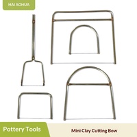 Cutter en U en acier inoxydable pour poterie, mini-outil manuel pour couper l'argile et la poterie faite à la main