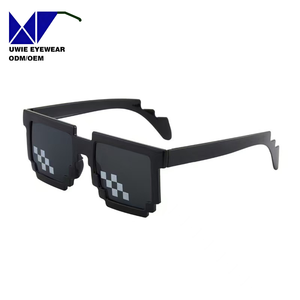 Lunettes mosaïques en blocs de construction mignonnes et originales, lunettes de soleil personnalisées style <span class=keywords><strong>Minecraft</strong></span>, lunettes de soleil tendance pour fêtes et cosplay - Product Image 5