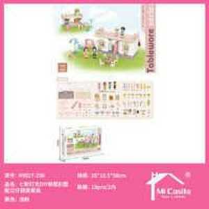W Calla Kitchen Set Plastic DIY Single Story Villa For Girls Age 5 To 7 Years - Product Image 3