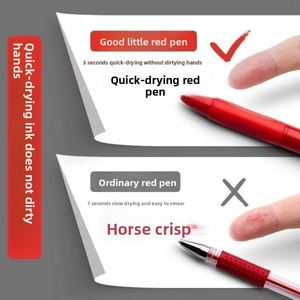 Bolígrafo de Gel Retráctil de Secado Rápido con Punta ST de Alta Gama, Estética Elegante y Sensación de Lujo, 0.5 mm, Rojo, para Estudiantes y Profesores - Product Image 5