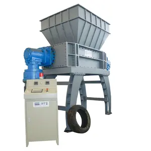 JHT DS 1200: CE Certified Double Shaft Shredder Machine with Powerful Torque and Scrap Metal Crushing Functions.