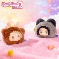 Boîtes mystères de la série Lovely Emma Fluffy Balls, 100 % authentiques, très populaires, avec porte-clés en peluche mignons et poupées décoratives