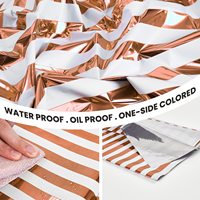 Nappe en plastique étanche à l'huile jetable en feuille métallique holographique moderne 54x108 po pour la décoration de fête