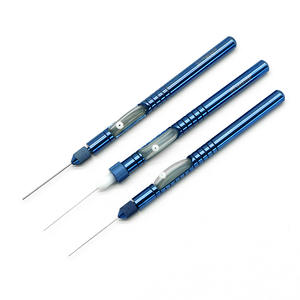 Cannule ophtalmique en alliage de titane, type de lavage droit avec tube en silicone, 20G/23G, cannule ophtalmique microchirurgicale - Product Image 1