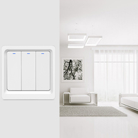 Produits domotique 1 2 3 4 Gang Interrupteur d'éclairage 240V Wifi Tuya Smart Life Home Assistant Alexa Switch 1Gang