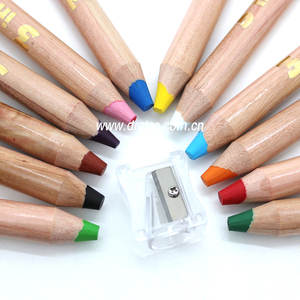 Crayons de cire colorés 3-en-1 avec logo OEM d'usine, taille géante, lavables, ensemble de crayons aquarelles et de pastels pour enfants - Product Image 1