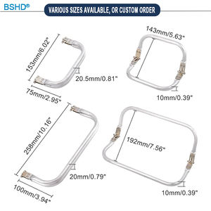 Fournisseur OEM/ODM, cadre de sac à main en aluminium personnalisé de 16/18/19/20/25/30 cm, cadre de sac à main de médecin, cadre de sac en métal en gros - Product Image 4