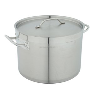 Nhà Máy Bán buôn thương mại nhà bếp <span class=keywords><strong>Cookware</strong></span> Set 28 cm thép không gỉ chậu cho nhà hàng nấu ăn cảm ứng tương thích kim loại - Product Image 1