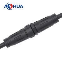 Maßgefertigter Hochwertiger Wasserdichter Stromkabelstecker M29 2-Pin 35A Stecker für LED-Beleuchtungsgeräte Buchse IP67/IP68 Vergoldet