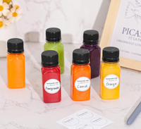 Herbruikbare koudgeperste flesjes voor felle gembershots 60ml/100ml Mini Immuniteit Wellness Pack Verpakkingen 2oz/3.4oz Leeg, geschikt voor frisdrank