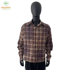 OEM Tùy Chỉnh Nút <span class=keywords><strong>Up</strong></span> Xuống Áo Sơ Mi Cổ Điển Axit Rửa Quá Khổ Pha Lê Dài Tay Áo Flannel Rhinestone Mô Hình Mens Boxy Áo Sơ Mi Sọc - Product Image 1