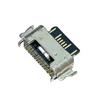 Conector USB-C Hembra de Montaje Medio SMT de 16 Pines, Receptáculo USB 3.1 Tipo C para Banco de Energía, Reloj Inteligente y Electrónica de Consumo