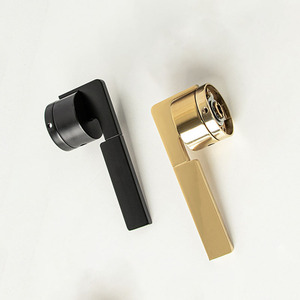 Tay Nắm Khóa Cửa Sang Trọng PVD Châu Âu Tay Nắm Cửa Màu Đen Mờ Mờ Không Tiếng Ồn Nội Thất Phòng Ngủ - Product Image 6