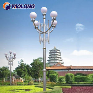 Античная алюминиевая и нержавеющая сталь, садовые Уличные декоративные светильники, наружные/крытые световые столбы для продажи - Product Image 6