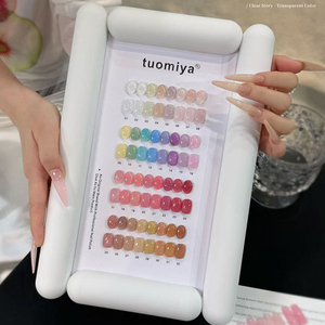 Lot de 32 vernis gel effet gelée glacée, transparents et nude, UV LED, à retirer par trempage, pour manucure en salon, vente en gros - Product Image 5