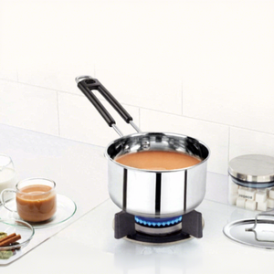 Stainless Steel Sauce <b>Pan</b> with Heat Resistant Handle Heavy Gauge Milk <b>Pan</b> for Tea Coffee Soup Boiling Induction Gas Cooking Pot - Product Image 5