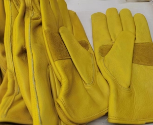 Luvas de Trabalho em Couro para Homens e Mulheres, Luvas de Segurança para Construção, Couro de Vaca, Luvas Gerais para Trabalho Industrial e Jardinagem - Product Image 2