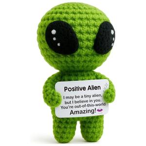 180 styles de poupées en tricot faites à la main, personnalisées avec du texte, kawaii, positives, animaux, soutien émotionnel, mignonnes, en peluche, extraterrestres, pour cadeau - Product Image 3