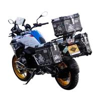 Pour moto F750GS/F850GS/F650GS/F1200GS, coffre arrière côté droit, ensemble de cinq boîtes cachées SL-BMW750/850/650/1200-WX en alliage d'aluminium