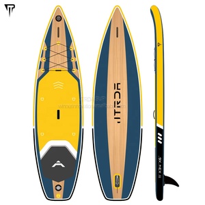 Planche à pagaie <span class=keywords><strong>gonflable</strong></span> JTRDA double couche de <span class=keywords><strong>11</strong></span> <span class=keywords><strong>pieds</strong></span>, fabrication chinoise, capacité 250 kg, pour lacs et rivières, 1 accessoire inclus - Product Image 6